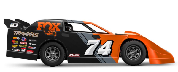 TRX104364-74-FOX Slash Modified BL-2S pink 1/10 Dirt Oval Racer RTR Brushless